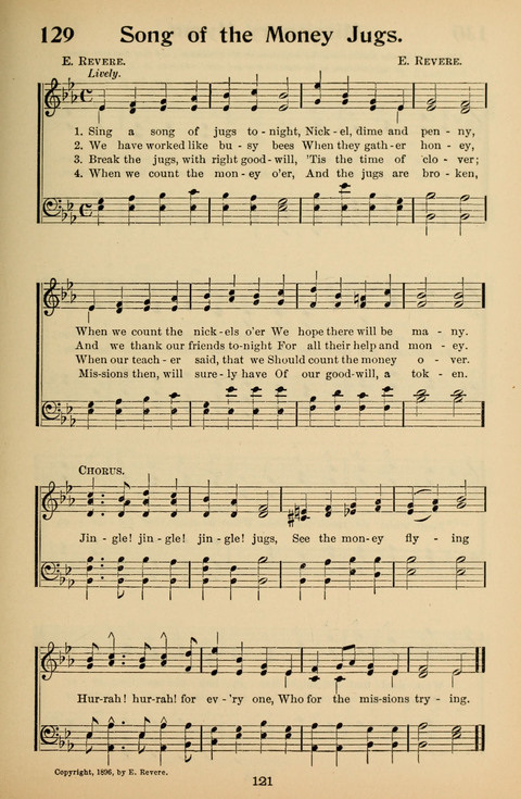 Hymnal for Primary Classes: a collection of hymns and tunes, recitations and exercises, being a manual for primary Sunday-schools (With Tunes)) page 121