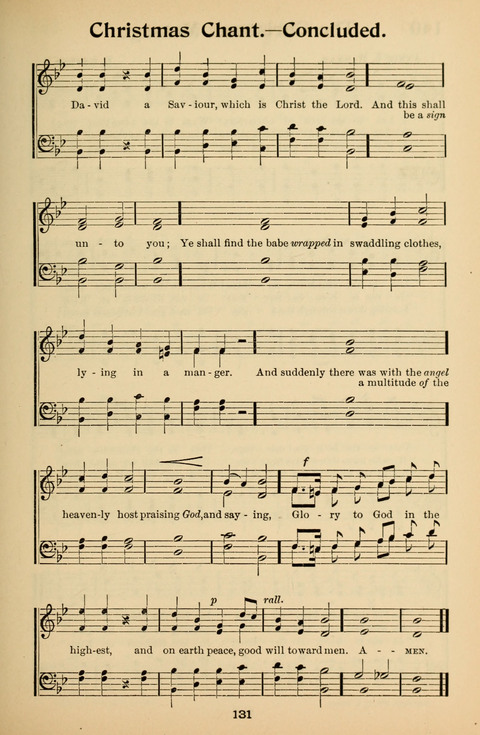 Hymnal for Primary Classes: a collection of hymns and tunes, recitations and exercises, being a manual for primary Sunday-schools (With Tunes)) page 131