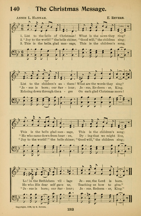 Hymnal for Primary Classes: a collection of hymns and tunes, recitations and exercises, being a manual for primary Sunday-schools (With Tunes)) page 132