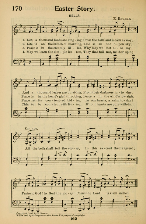 Hymnal for Primary Classes: a collection of hymns and tunes, recitations and exercises, being a manual for primary Sunday-schools (With Tunes)) page 164