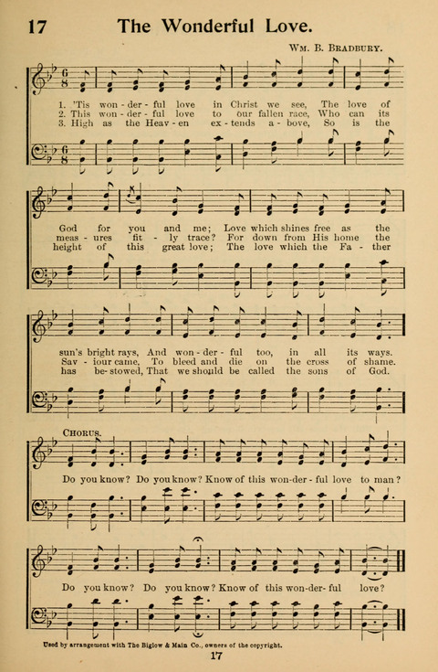 Hymnal for Primary Classes: a collection of hymns and tunes, recitations and exercises, being a manual for primary Sunday-schools (With Tunes)) page 17