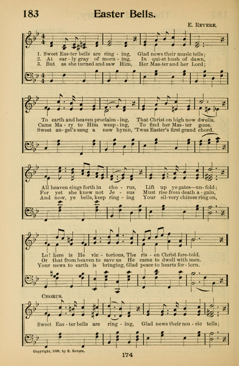 Hymnal for Primary Classes: a collection of hymns and tunes, recitations and exercises, being a manual for primary Sunday-schools (With Tunes)) page 176