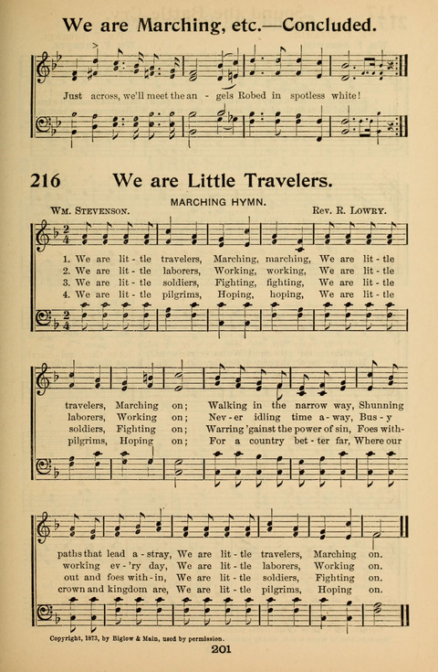 Hymnal for Primary Classes: a collection of hymns and tunes, recitations and exercises, being a manual for primary Sunday-schools (With Tunes)) page 203