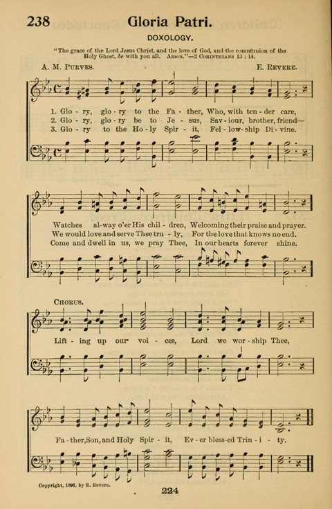 Hymnal for Primary Classes: a collection of hymns and tunes, recitations and exercises, being a manual for primary Sunday-schools (With Tunes)) page 226