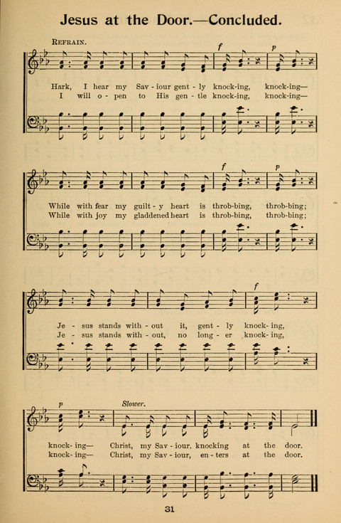 Hymnal for Primary Classes: a collection of hymns and tunes, recitations and exercises, being a manual for primary Sunday-schools (With Tunes)) page 31