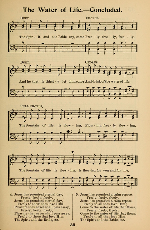 Hymnal for Primary Classes: a collection of hymns and tunes, recitations and exercises, being a manual for primary Sunday-schools (With Tunes)) page 35