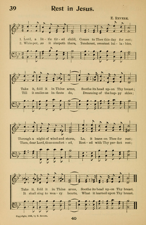 Hymnal for Primary Classes: a collection of hymns and tunes, recitations and exercises, being a manual for primary Sunday-schools (With Tunes)) page 40