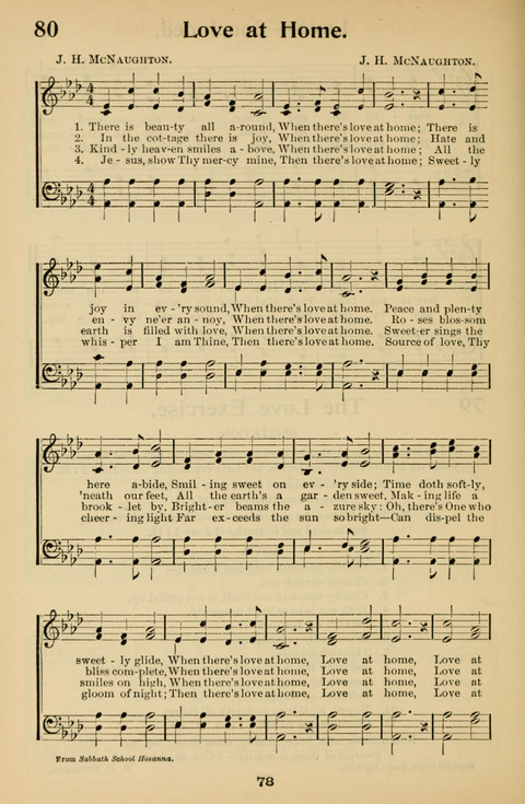 Hymnal for Primary Classes: a collection of hymns and tunes, recitations and exercises, being a manual for primary Sunday-schools (With Tunes)) page 78