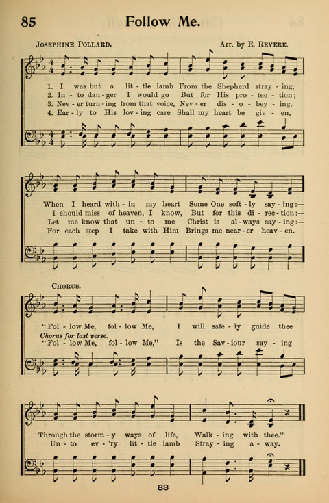 Hymnal for Primary Classes: a collection of hymns and tunes, recitations and exercises, being a manual for primary Sunday-schools (With Tunes)) page 83