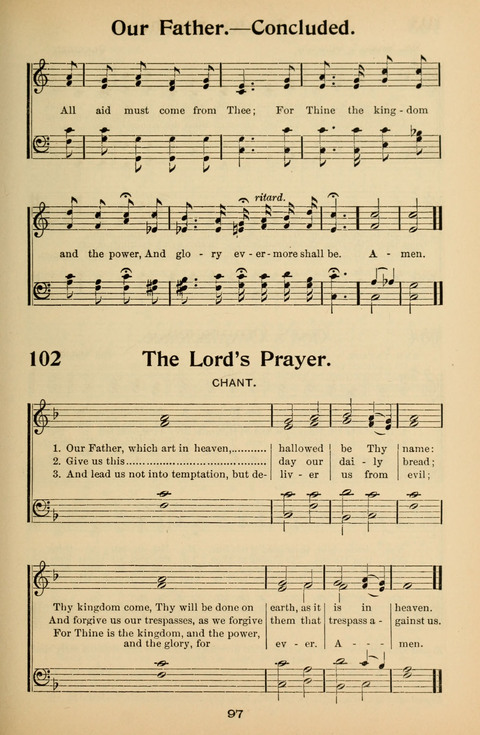 Hymnal for Primary Classes: a collection of hymns and tunes, recitations and exercises, being a manual for primary Sunday-schools (With Tunes)) page 97