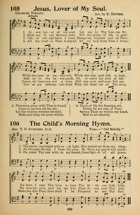 Hymnal for Primary Classes: a collection of hymns and tunes, recitations and exercises, being a manual for primary Sunday-schools (With Tunes)) page 99