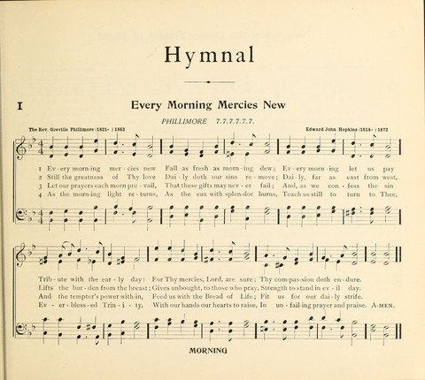 The Hymnal for Schools page 1