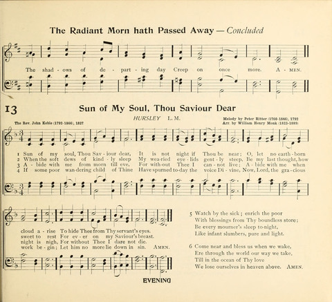 The Hymnal for Schools page 13