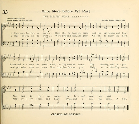 The Hymnal for Schools page 35