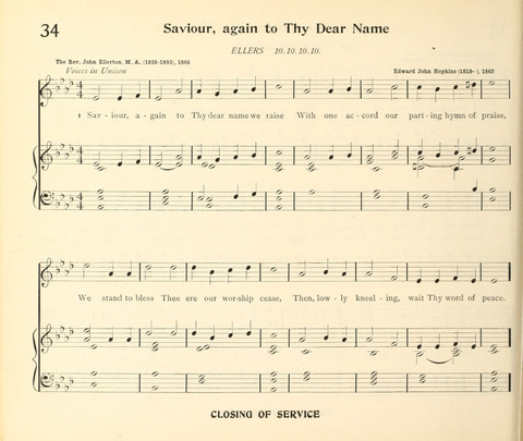 The Hymnal for Schools page 36