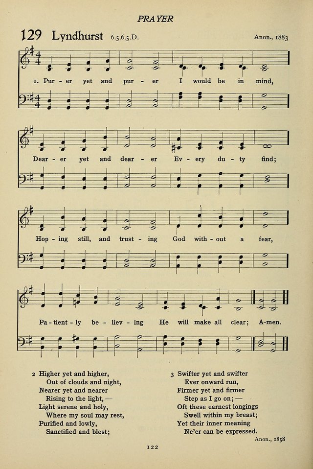 Hymns for Schools and Colleges page 122