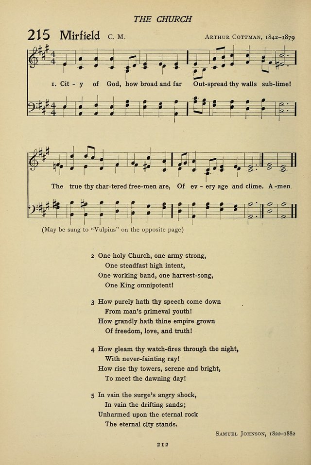 Hymns for Schools and Colleges page 212