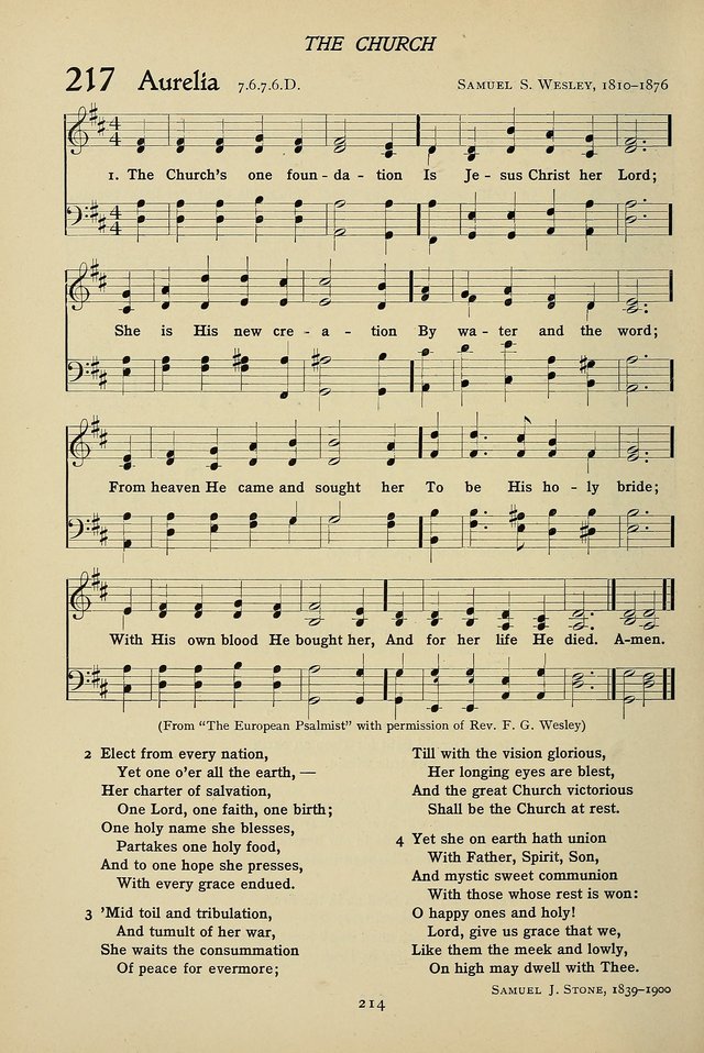 Hymns for Schools and Colleges page 214