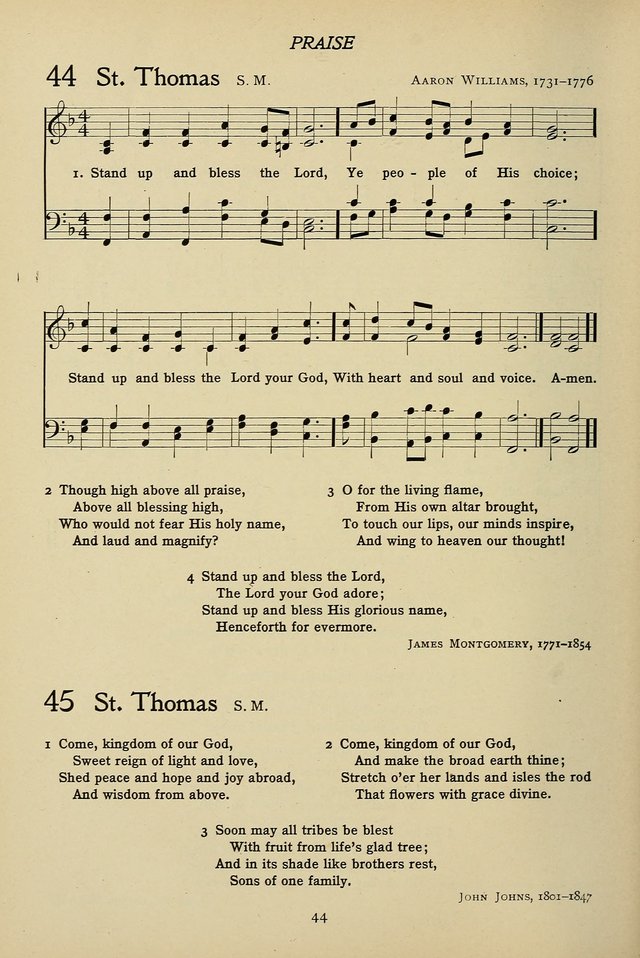 Hymns for Schools and Colleges page 44