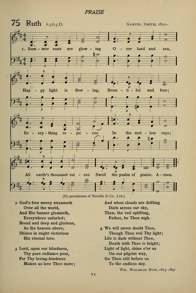 Hymns for Schools and Colleges page 71