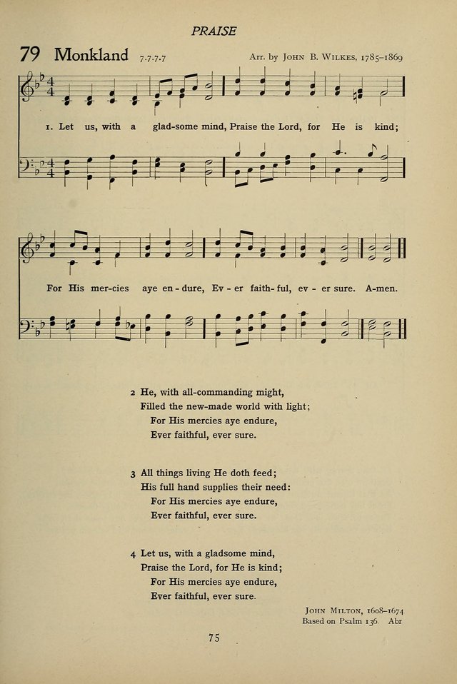 Hymns for Schools and Colleges page 75