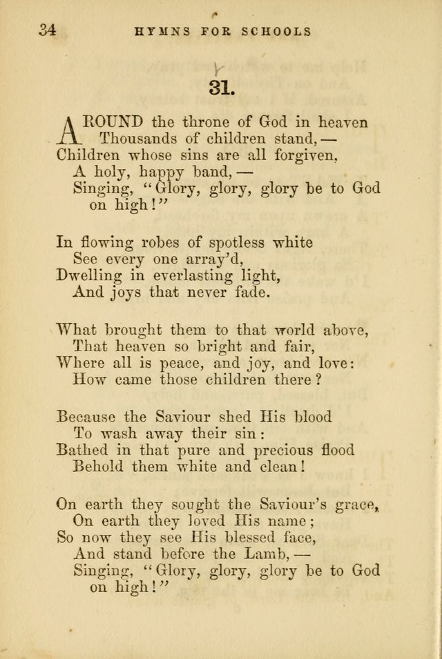 Hymns for Schools and Families page 34