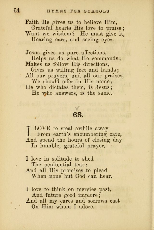 Hymns for Schools and Families page 64