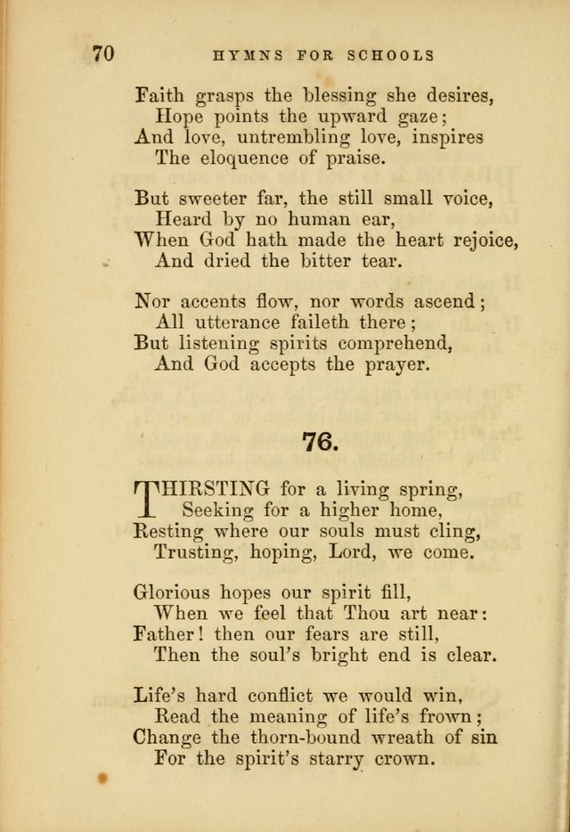 Hymns for Schools and Families page 70