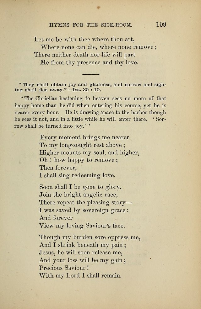 Hymns for the Sick-Room page 109