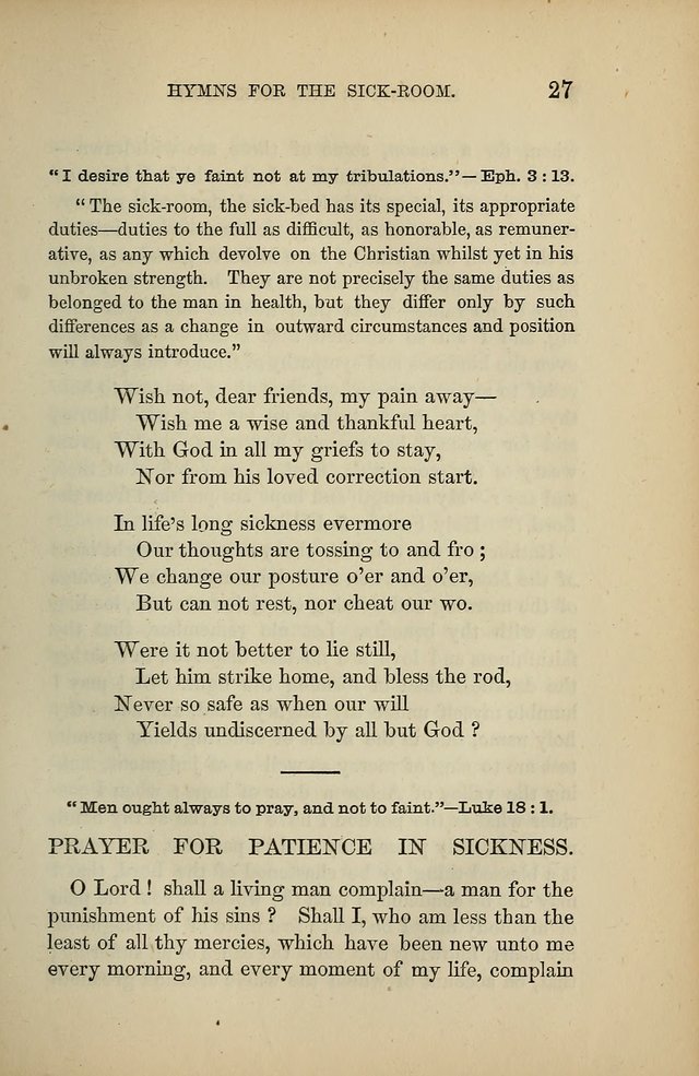 Hymns for the Sick-Room page 27