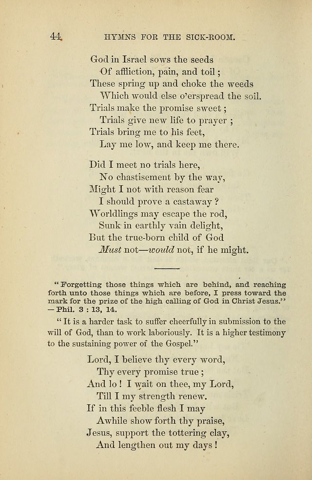 Hymns for the Sick-Room page 44