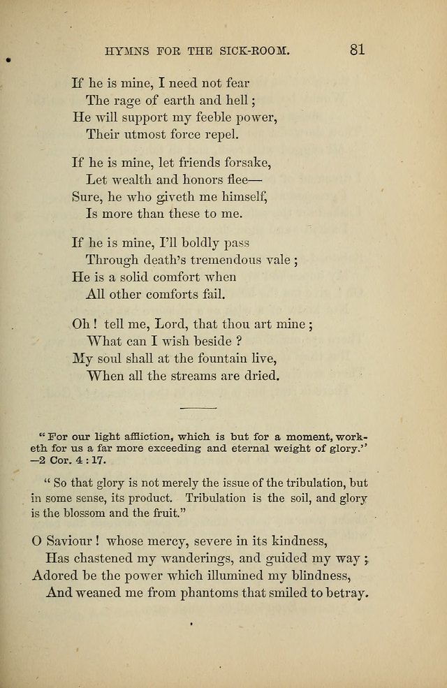 Hymns for the Sick-Room page 81