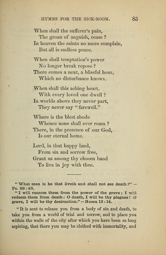 Hymns for the Sick-Room page 83