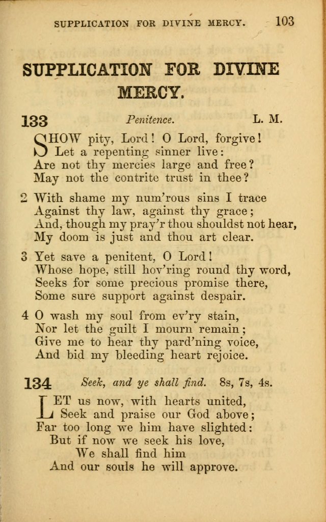 Hymns for Sunday Schools page 103