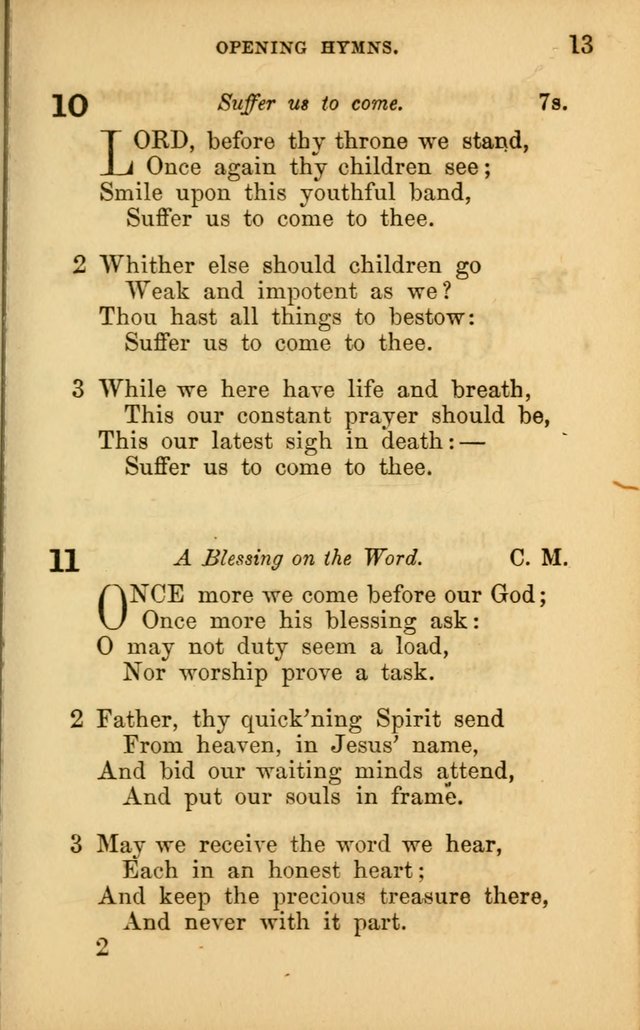 Hymns for Sunday Schools page 13