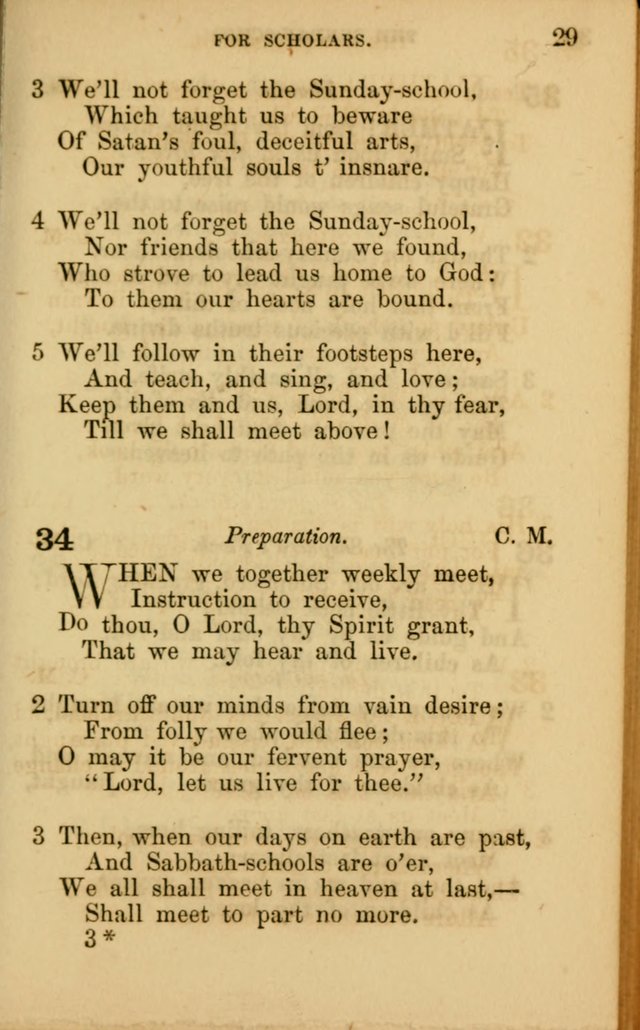 Hymns for Sunday Schools page 29