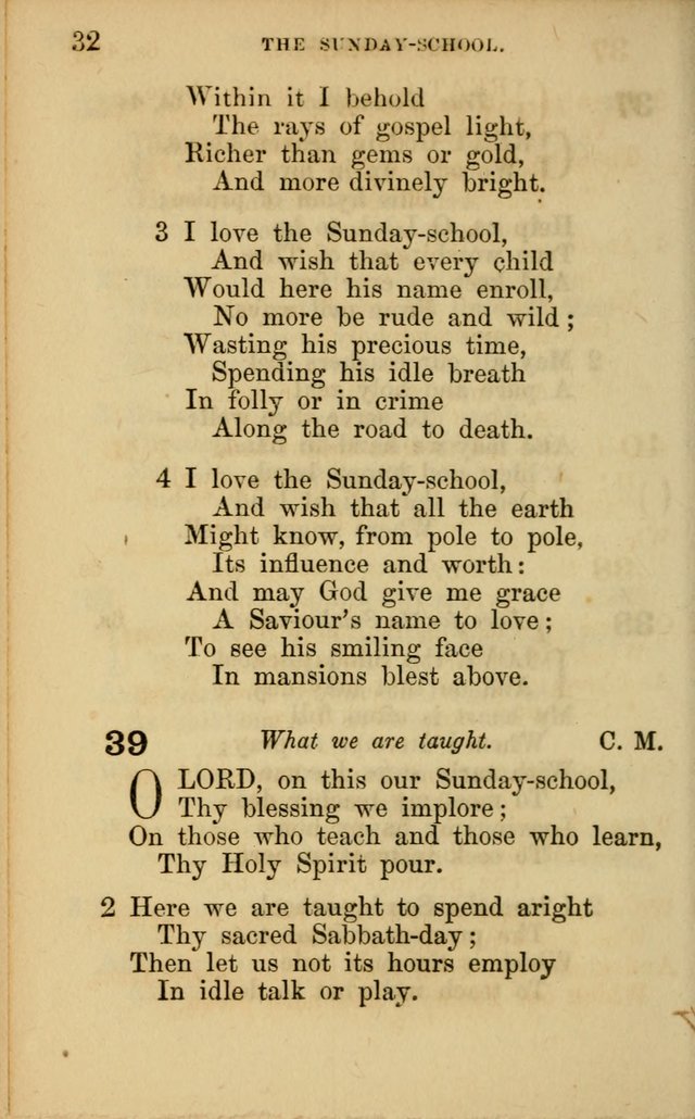 Hymns for Sunday Schools page 32