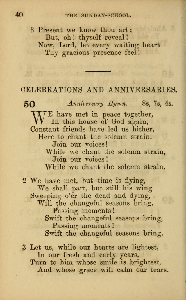 Hymns for Sunday Schools page 40