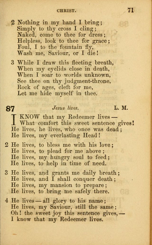 Hymns for Sunday Schools page 71