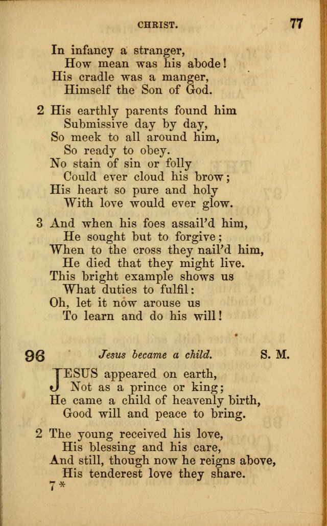 Hymns for Sunday Schools page 77