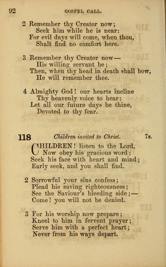 Hymns for Sunday Schools page 92