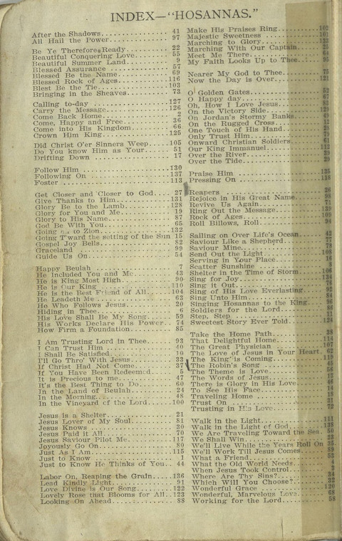 Hosannas: for Sunday Schools, conventions, etc., and generatl use in Christian work and worship page 158