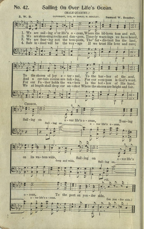 Hosannas: for Sunday Schools, conventions, etc., and generatl use in Christian work and worship page 42