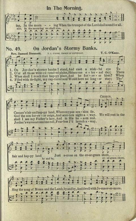 Hosannas: for Sunday Schools, conventions, etc., and generatl use in Christian work and worship page 49