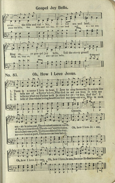 Hosannas: for Sunday Schools, conventions, etc., and generatl use in Christian work and worship page 83