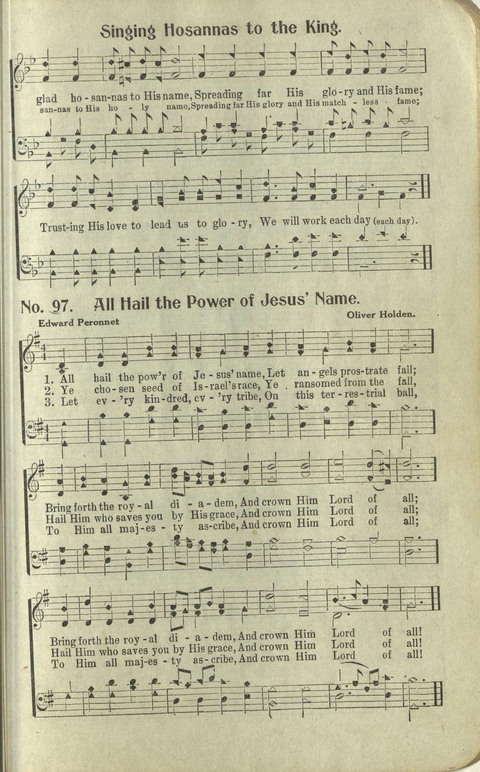 Hosannas: for Sunday Schools, conventions, etc., and generatl use in Christian work and worship page 97