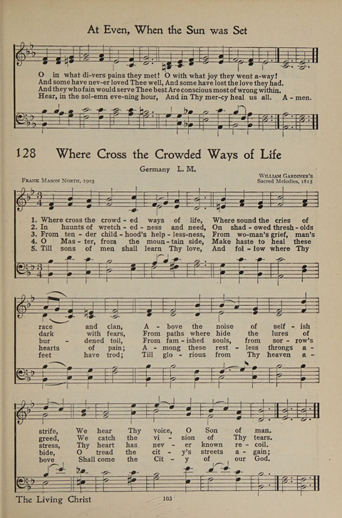 The Hymnal for Young People page 103