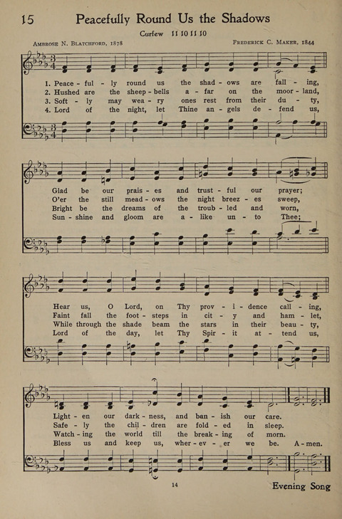 The Hymnal for Young People page 14