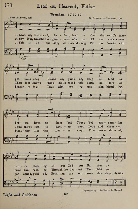 The Hymnal for Young People page 157