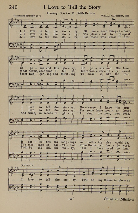 The Hymnal for Young People page 198